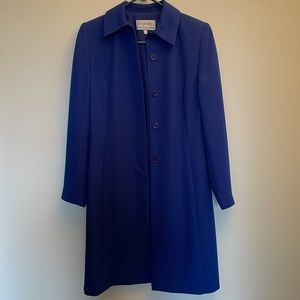 Ingenuity blue long coat and skirt